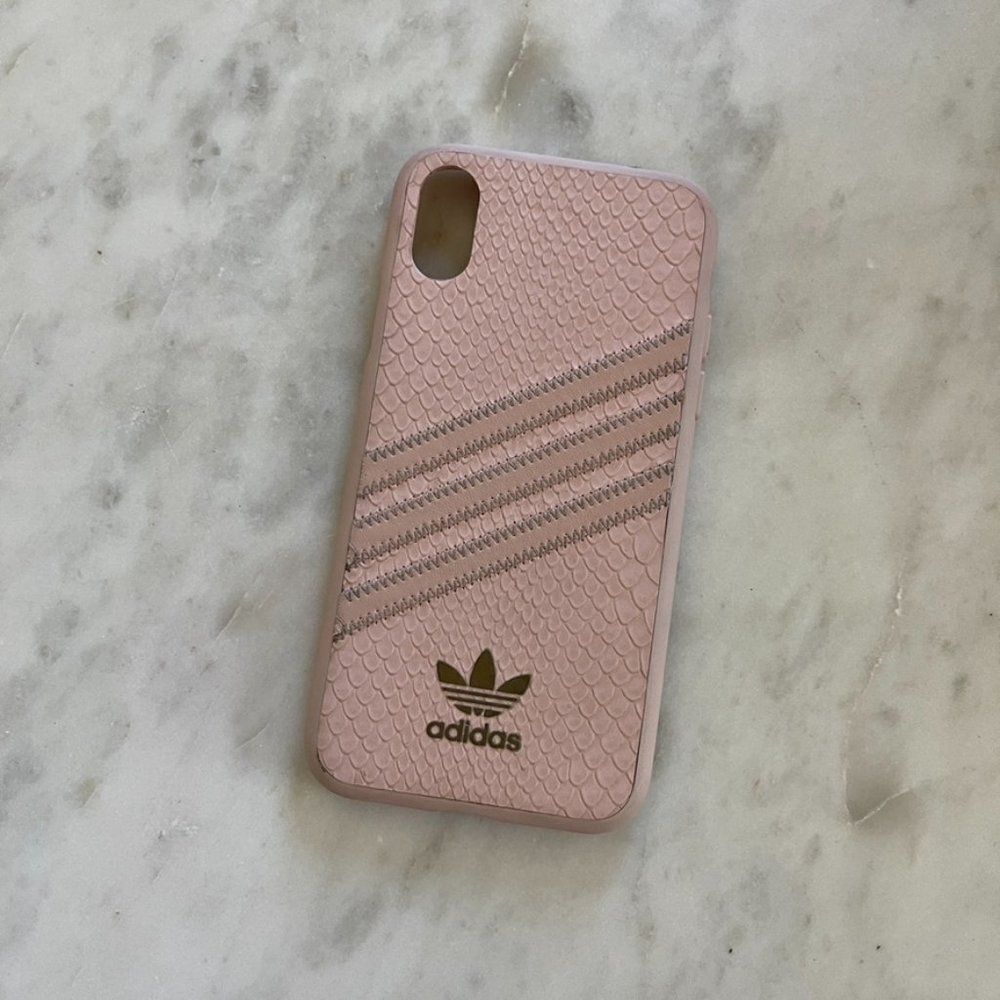 adidas "Samba Rose Snake Snap Case for Apple iPhone Xs/X - Pink - Picture 3 of 7